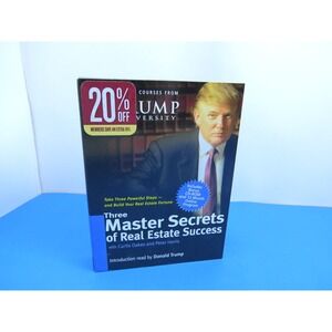 New Sealed Three Master Secrets of Real Estate Success Trump University Audio CD
